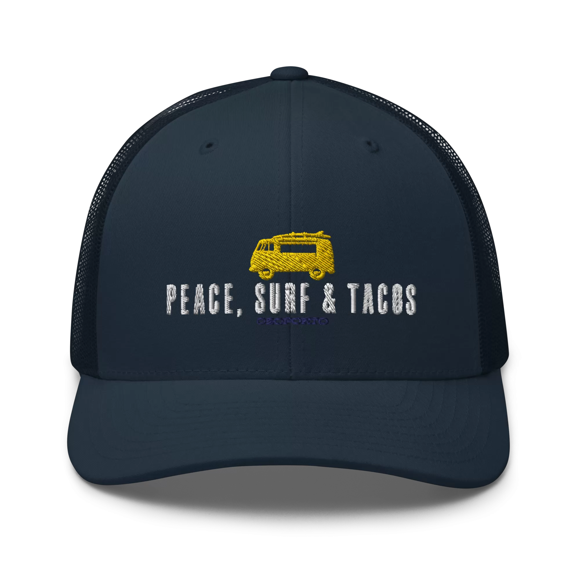 Peace Surf & Tacos Retro Trucker Hat