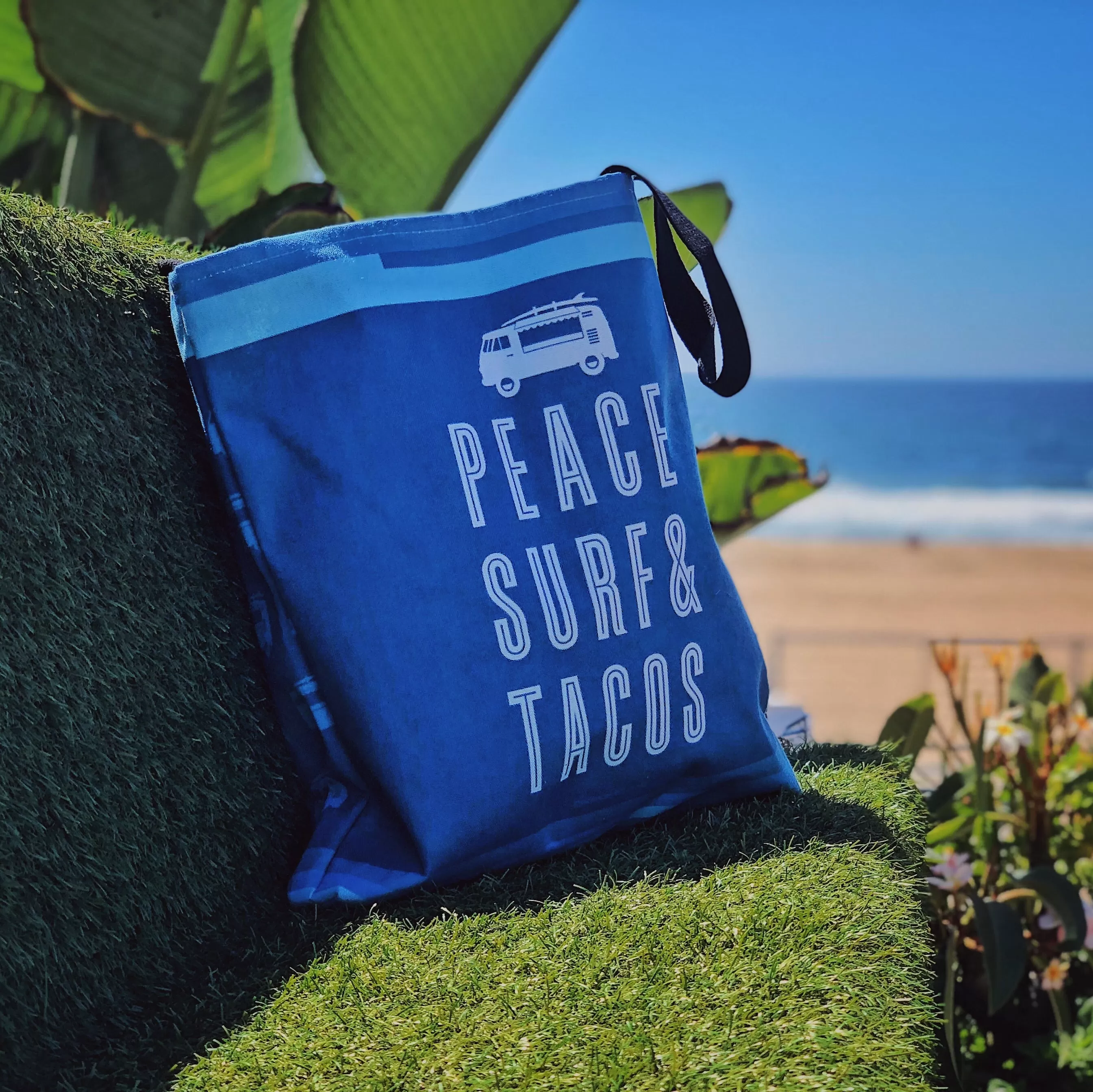 Peace Surf & Tacos Tote Bag