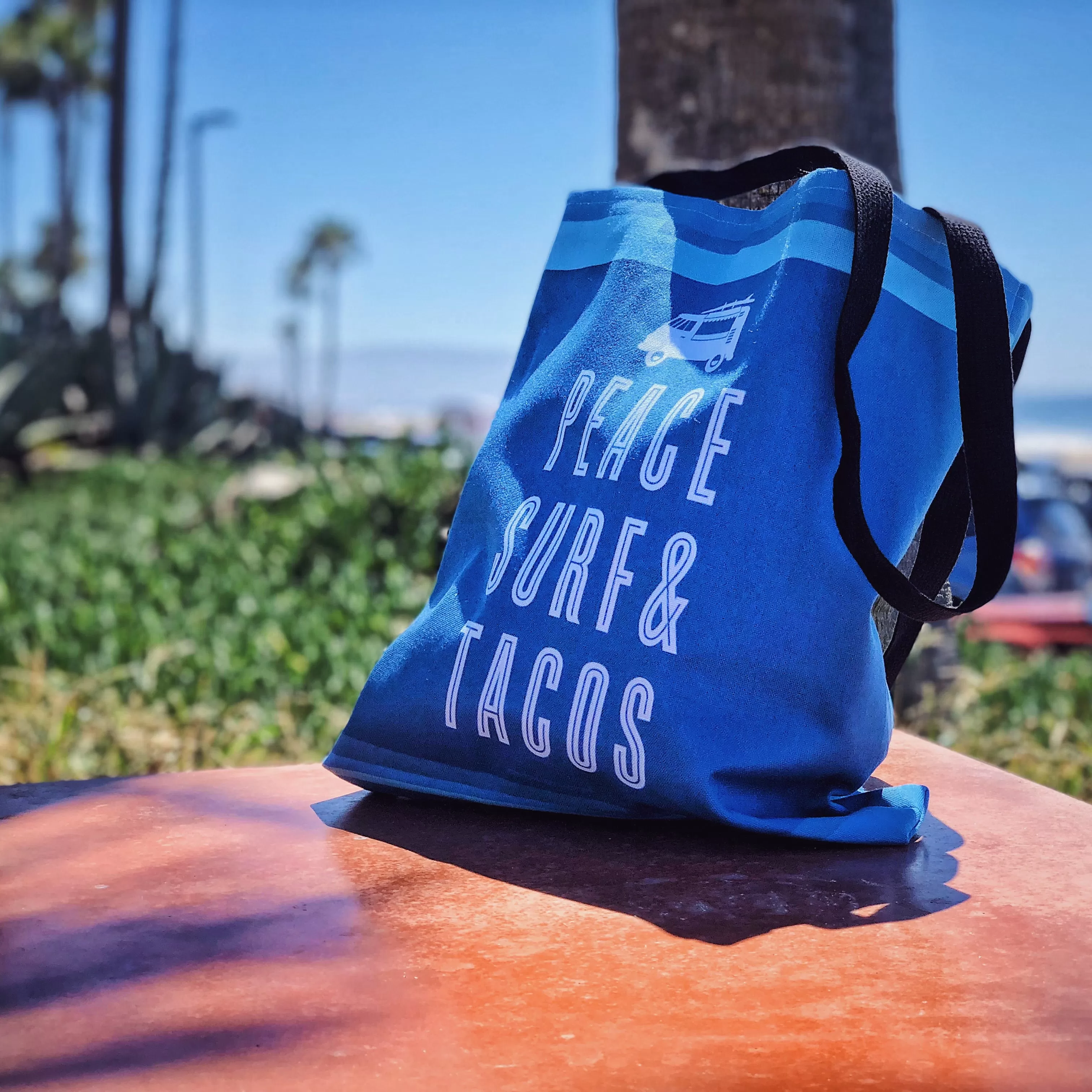 Peace Surf & Tacos Tote Bag