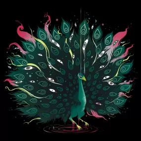 Peacock, Matte Art Print Poster