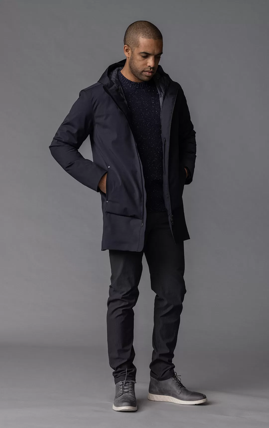 PERFORMANCE WOOL DOWN COAT