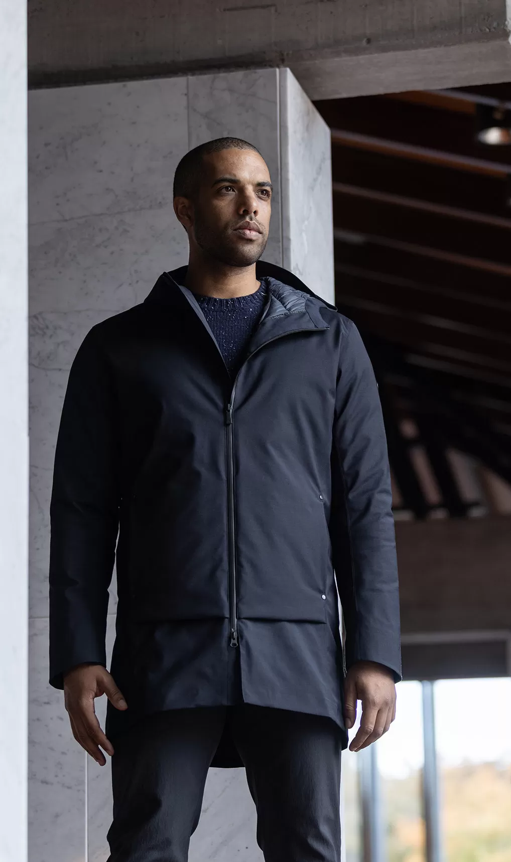 PERFORMANCE WOOL DOWN COAT