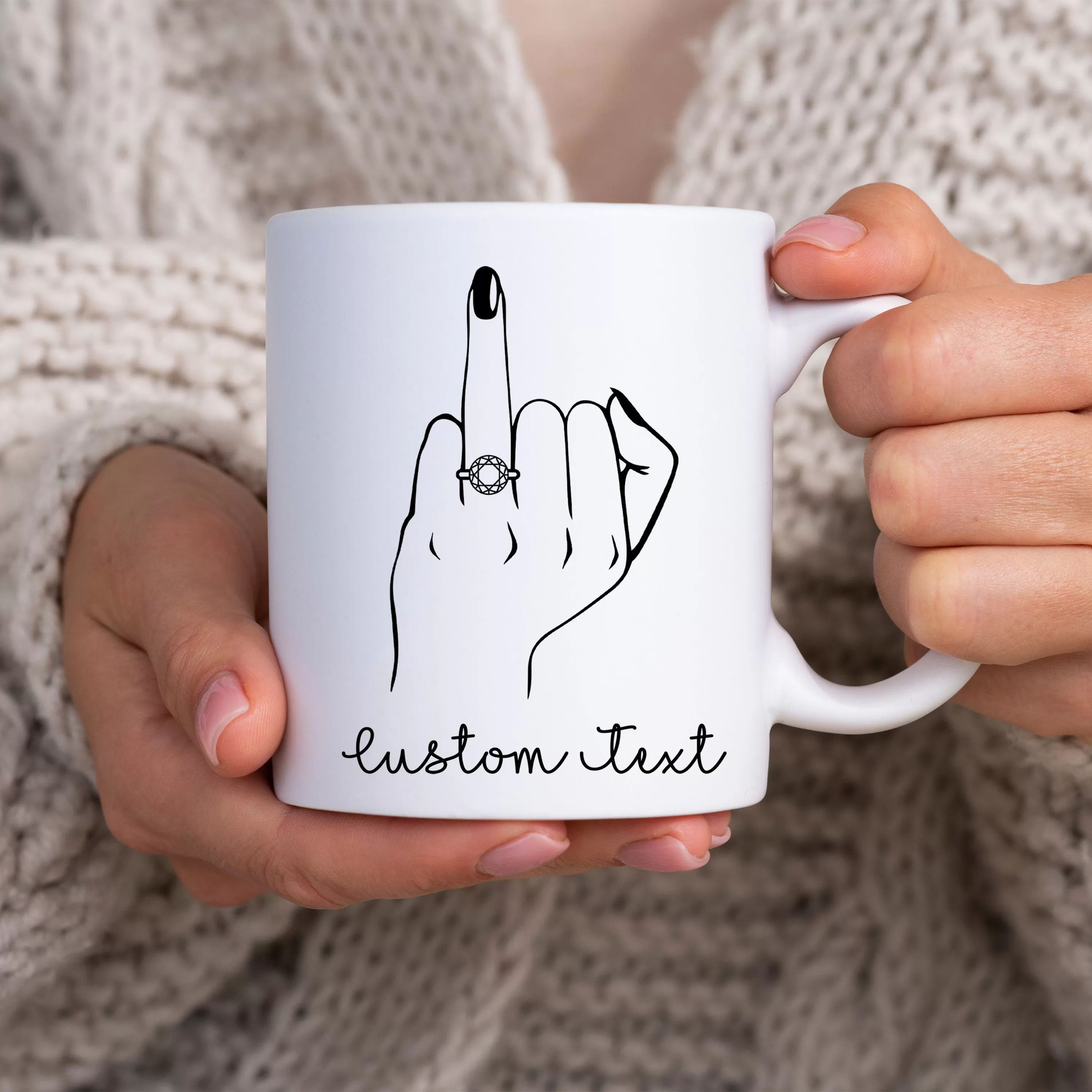 Personalized Ring Engagement Mug