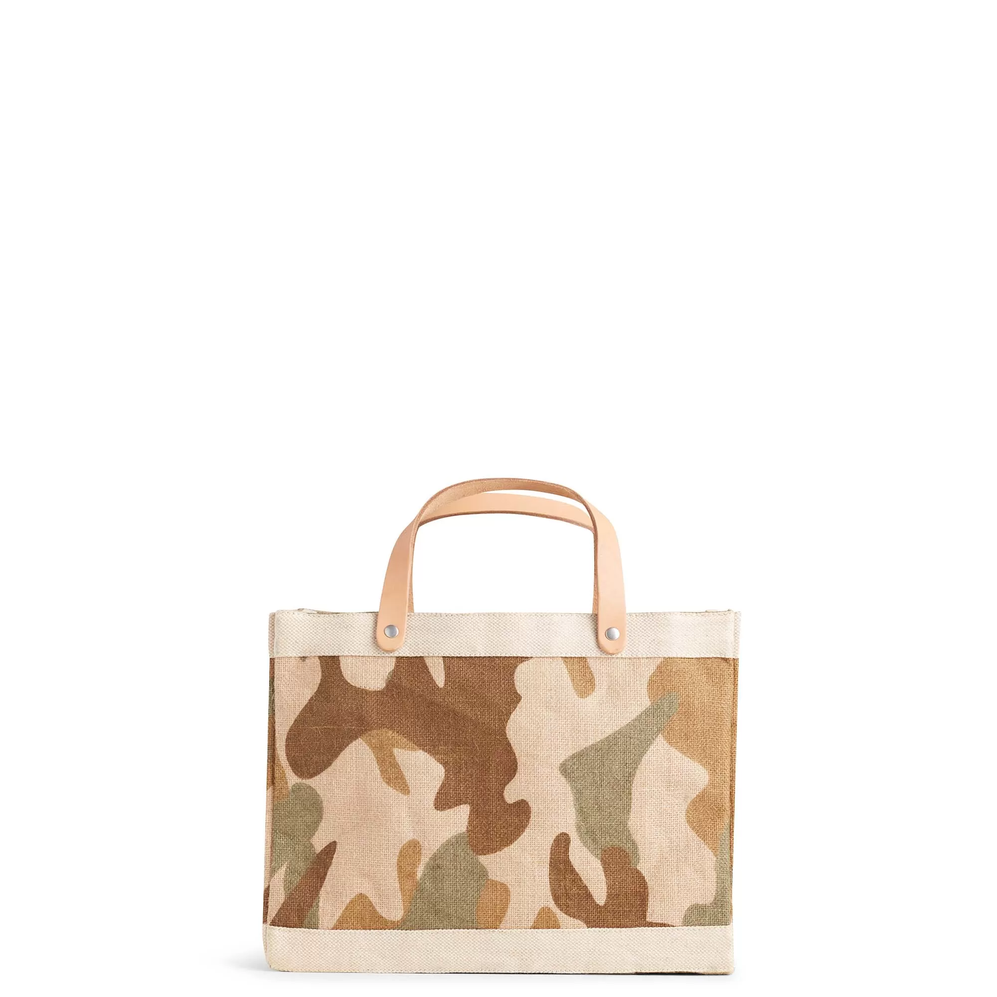 Petite Market Bag in Safari with Large Monogram