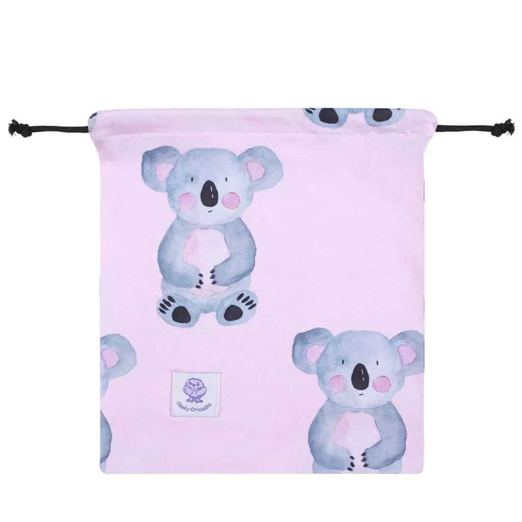 Pink Koala Girls Long Sleeve Zip Swimmers