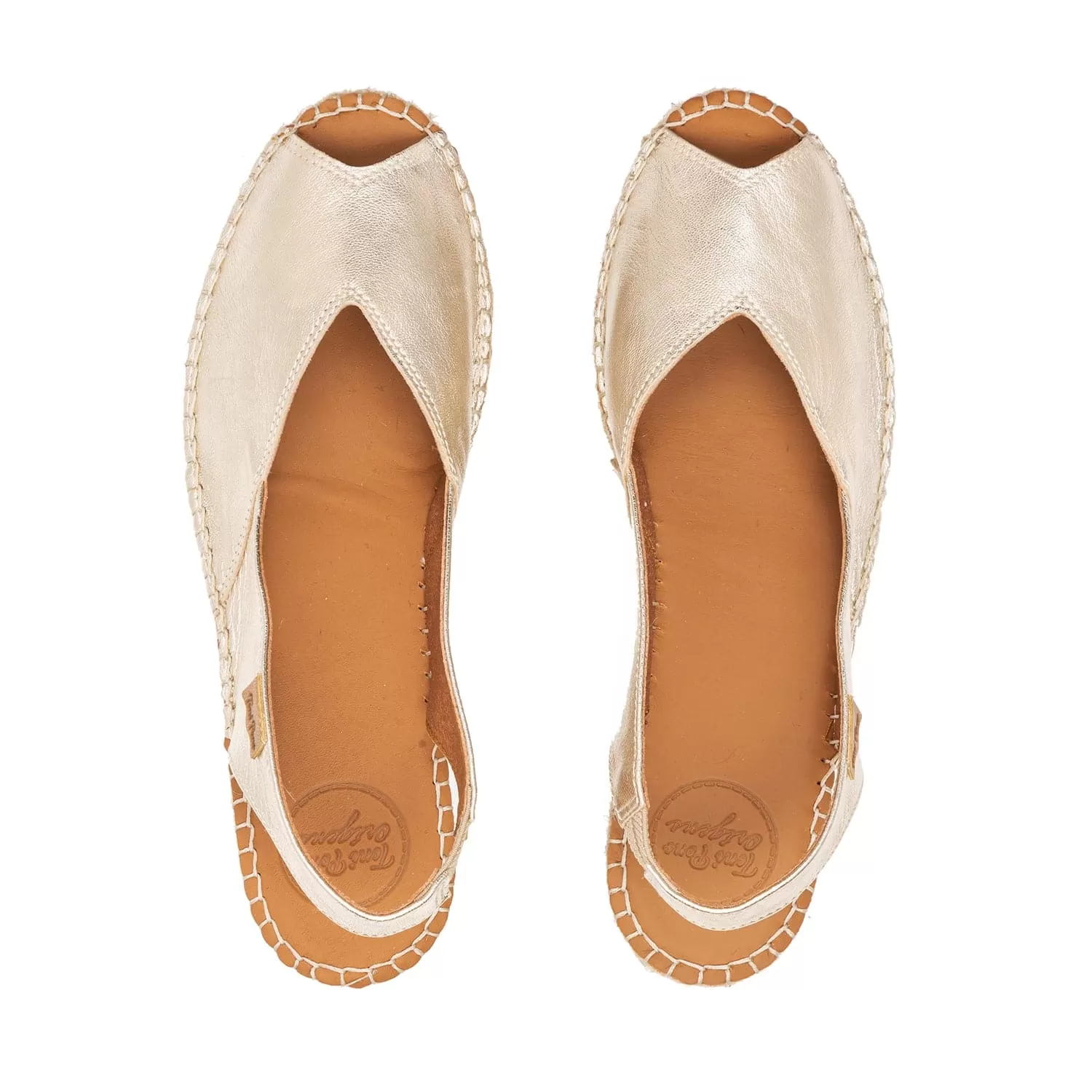 Plain Leather Wedge Espadrille for Women - Bernia-P