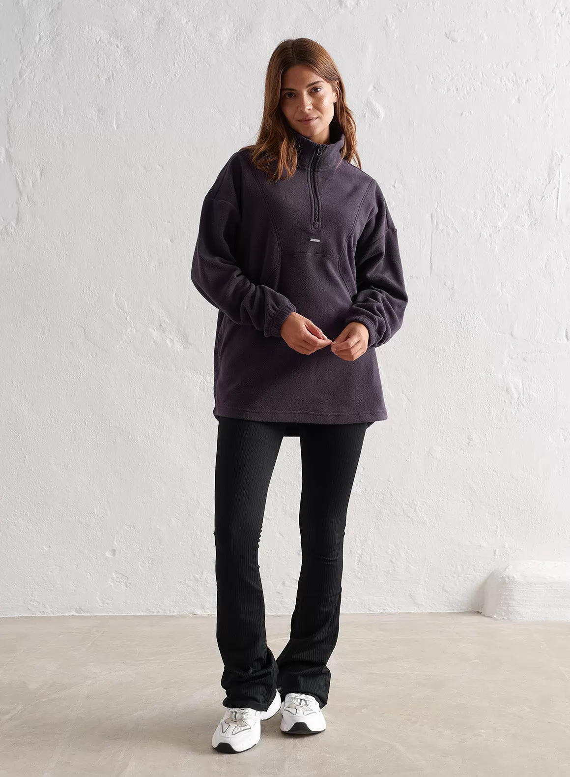 Plum Fleece Half Zip