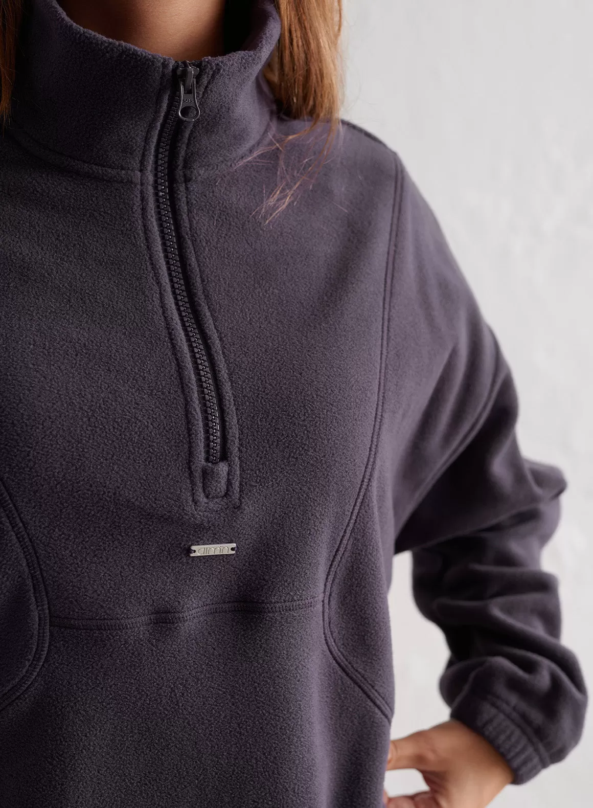 Plum Fleece Half Zip