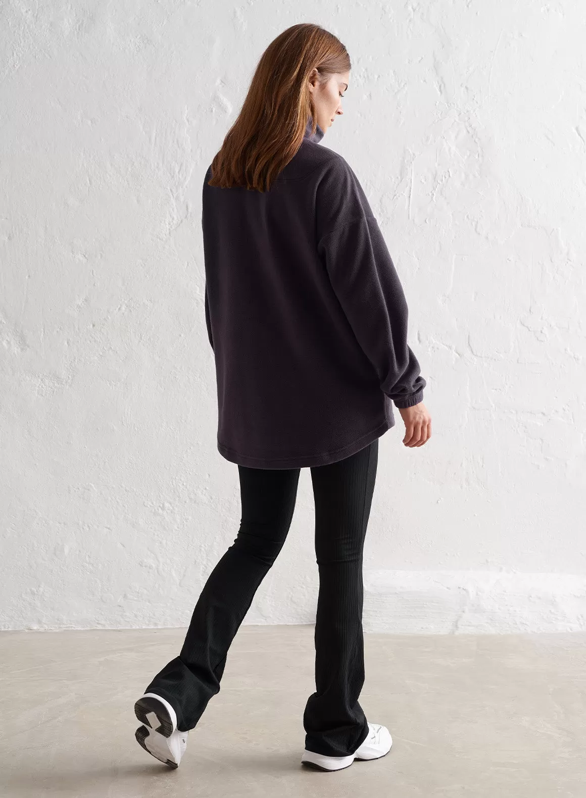 Plum Fleece Half Zip