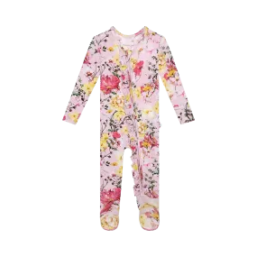 Posh Peanut Gaia Ruffled Zippered Footie