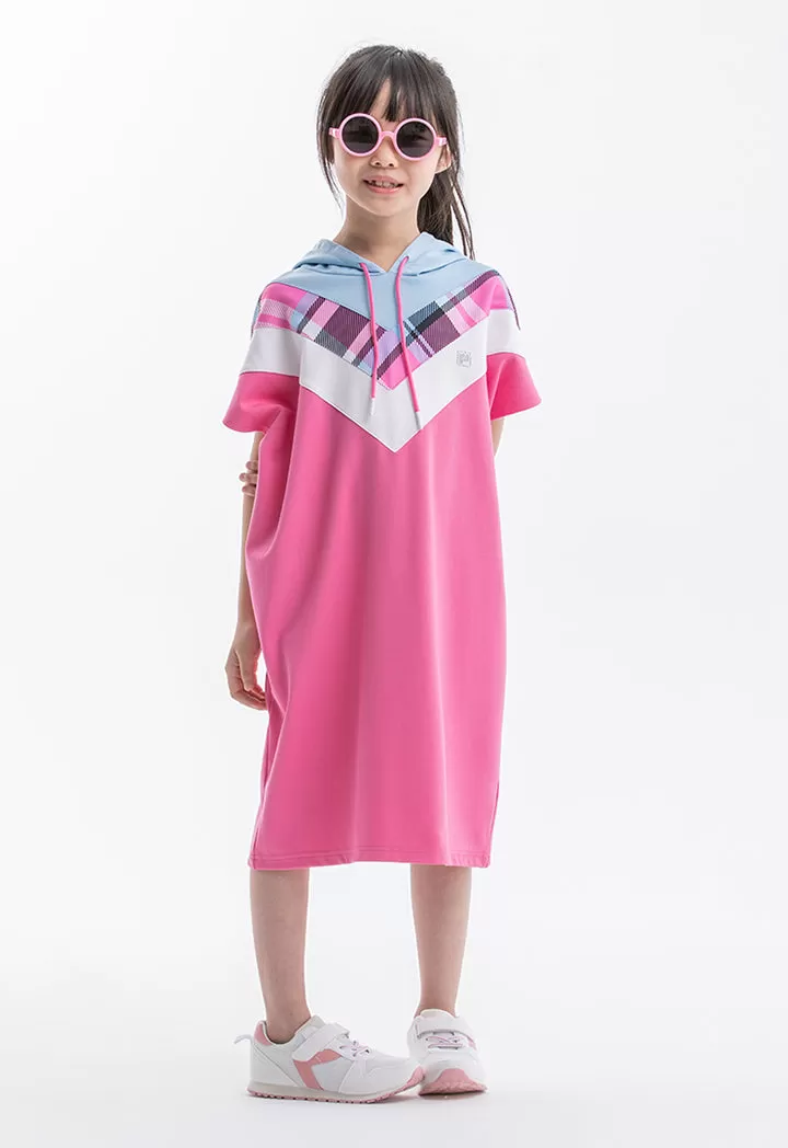 Powerpuff Girls Hooded Dropped Shoulder Dress