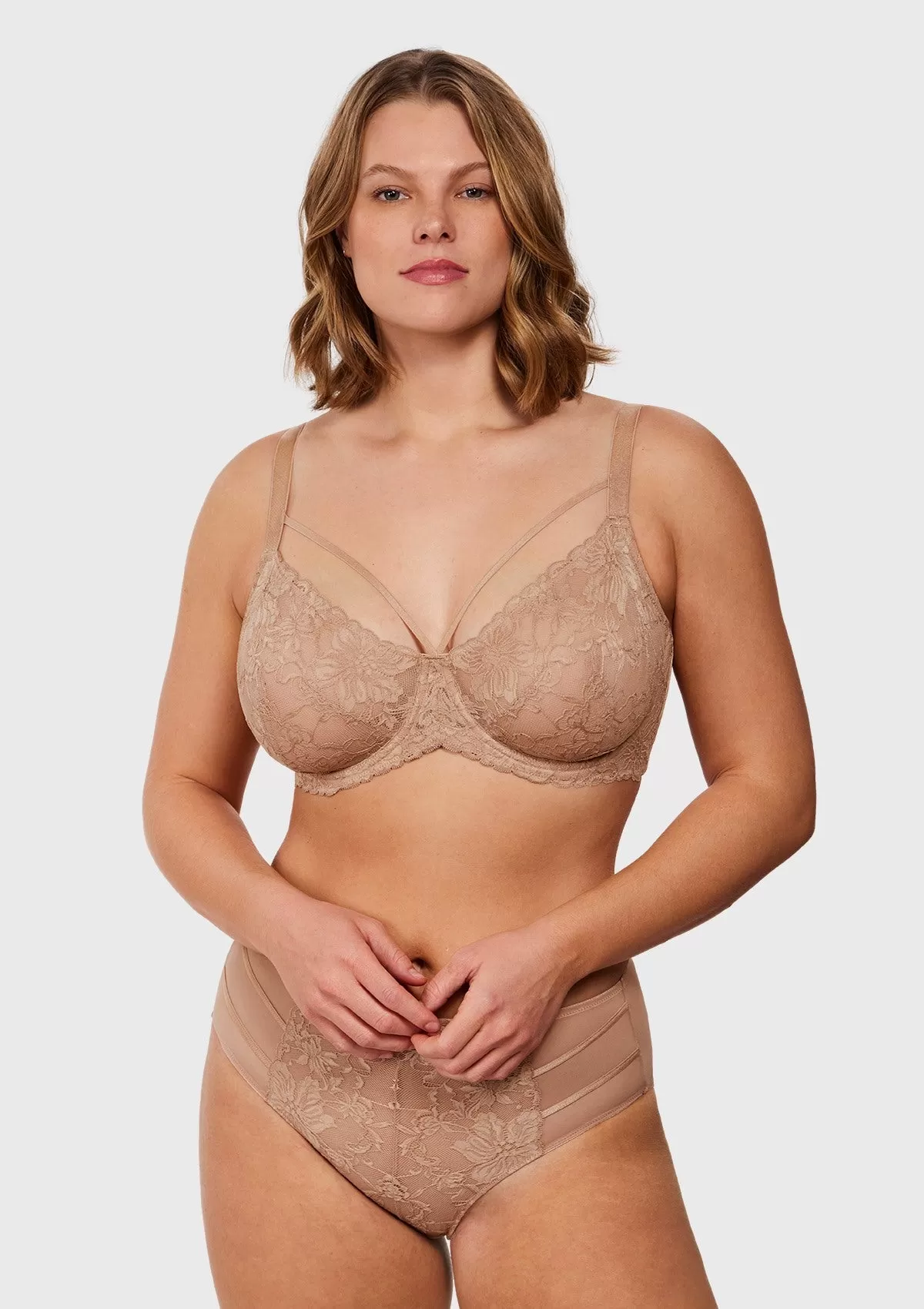 Pretty In Petals Unlined Strappy Underwire Lace Bra