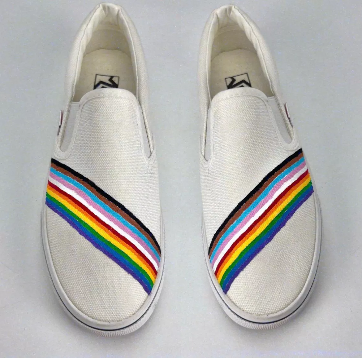 Pride Flag Striped Shoes