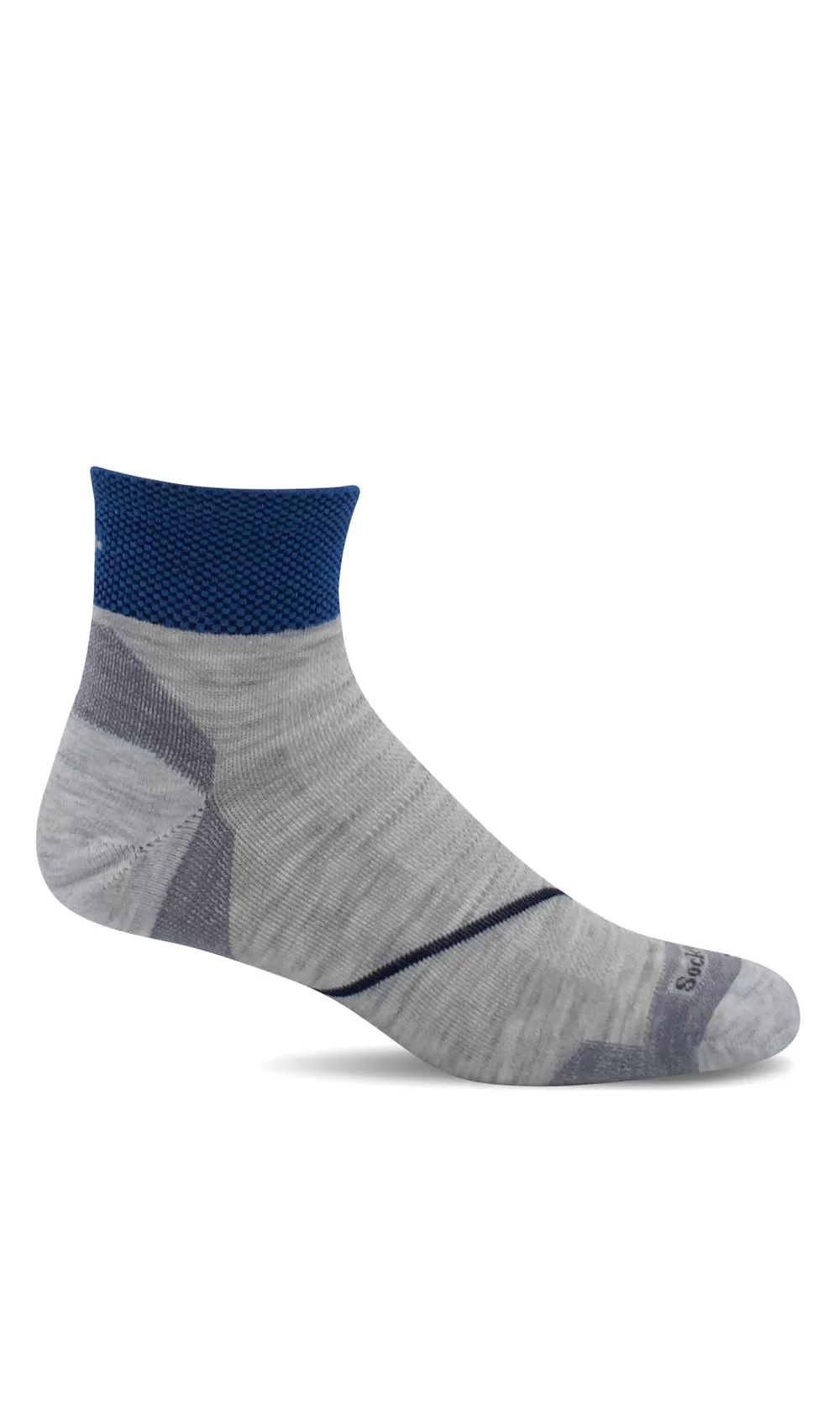 Pulse Quarter Men - Ash Firm Compression (20-30mmHg)