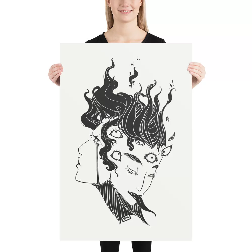 Pupula Duplex Demon Girls, Matte Art Print Poster