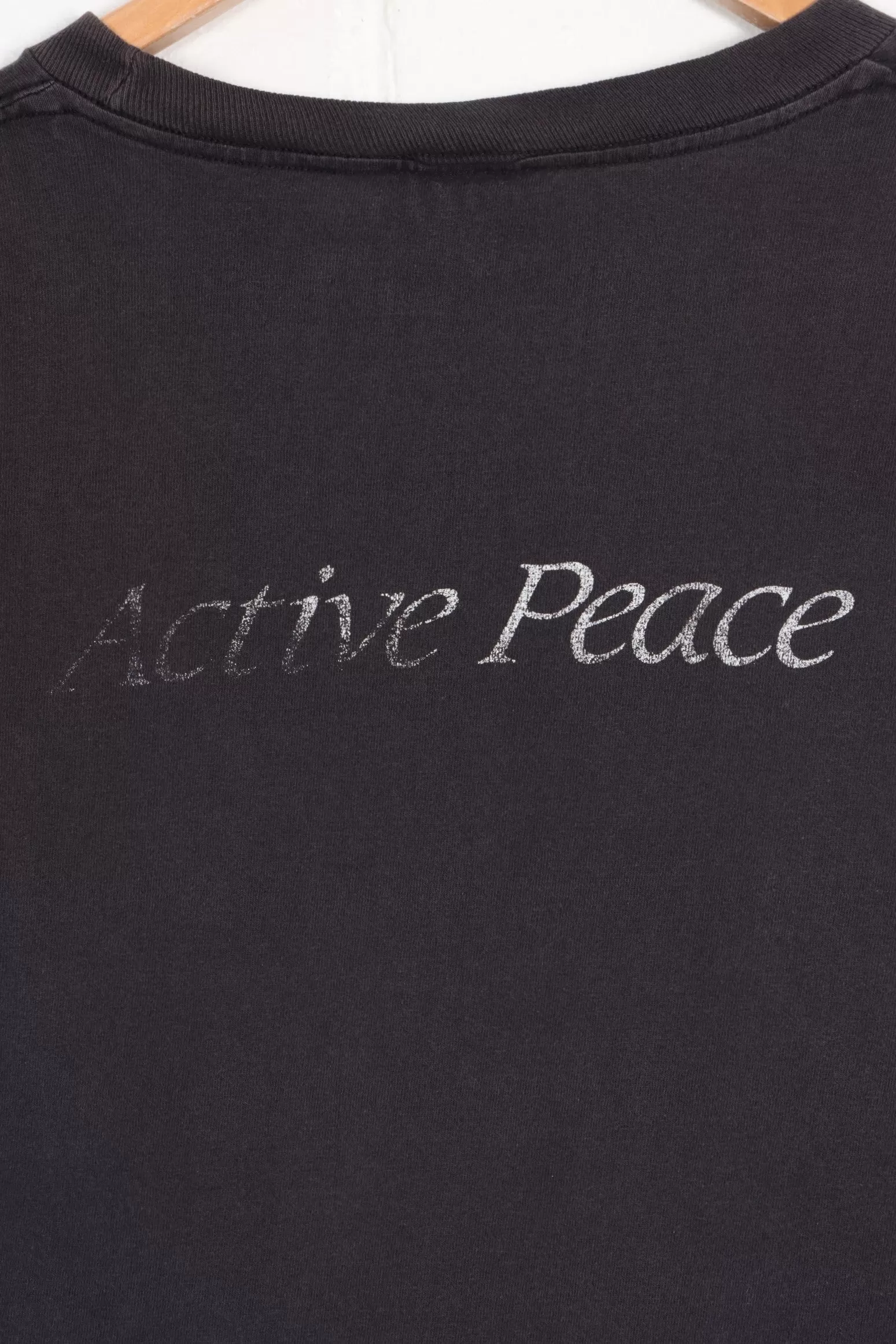 "Active Peace" Scripture Front Back Single Stitch T-Shirt USA Made (XL)