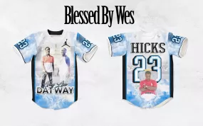 "Datway" Custom Designed Birthday 3D Baseball Jersey