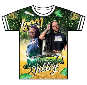 "Jakeria" Custom Designed Graduation 3D shirt