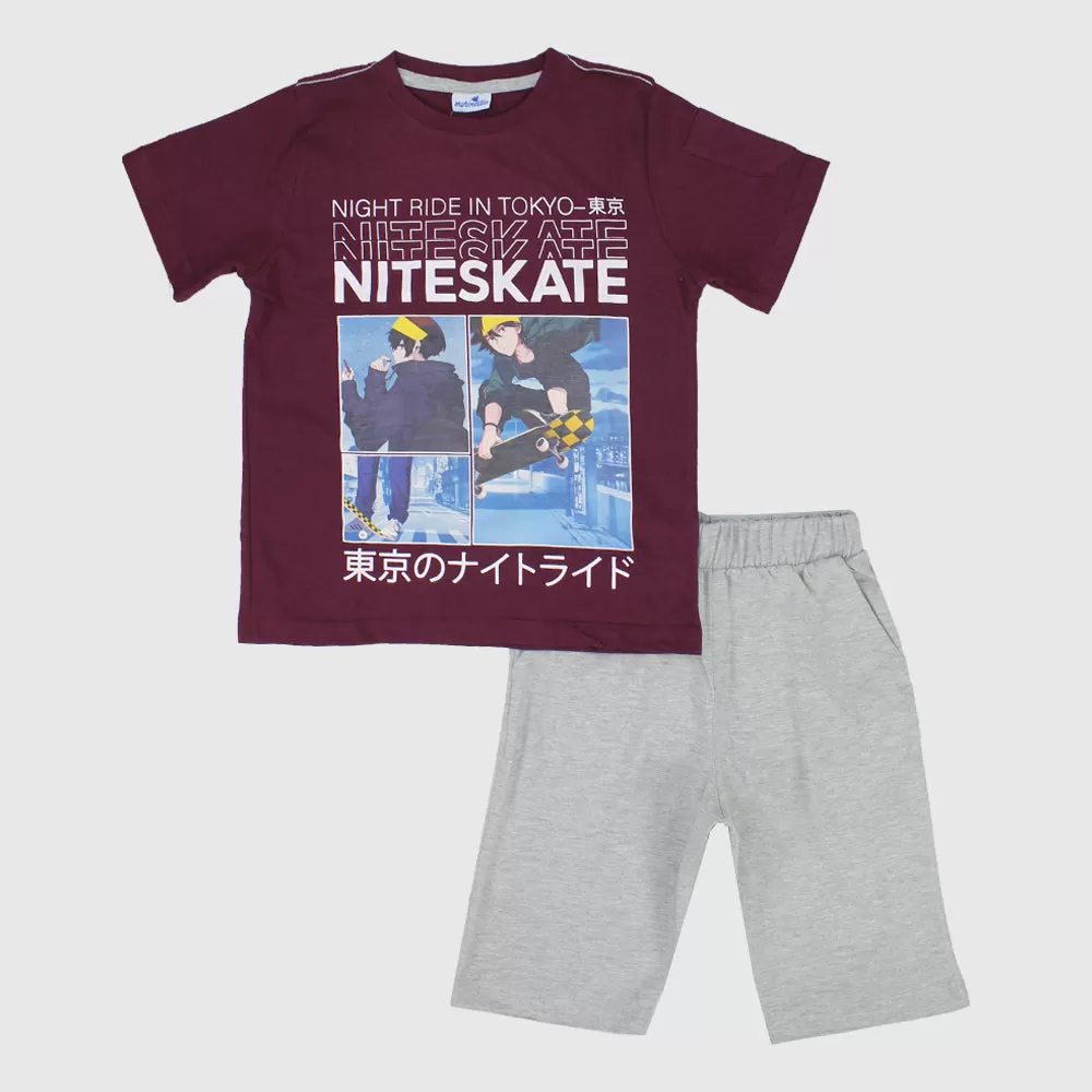 "Niteskate" Short-Sleeved Pajama