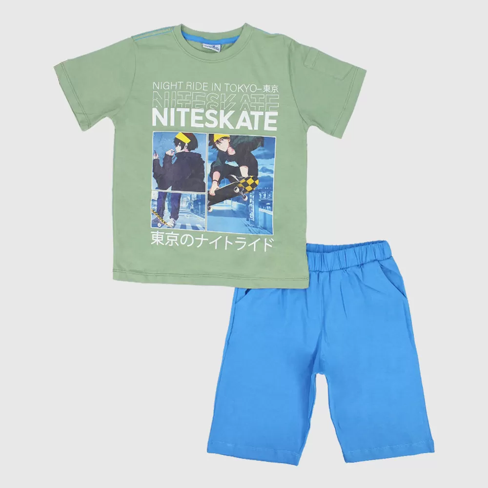 "Niteskate" Short-Sleeved Pajama