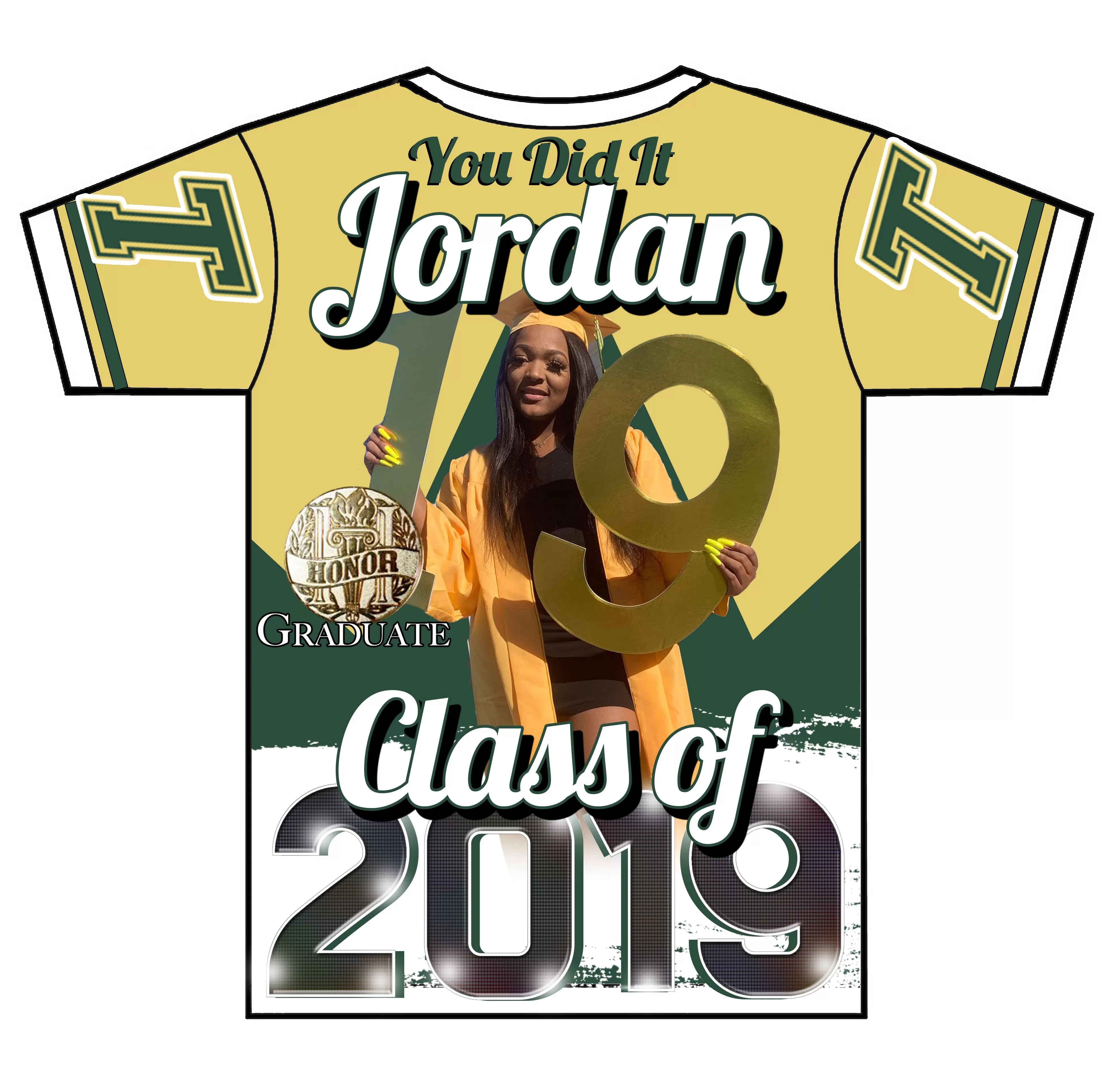 "Sports Edition" Custom Designed Graduation 3D shirt