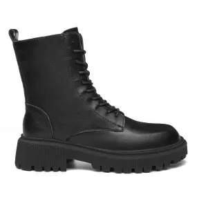 Ranger Black Leather Women Boots