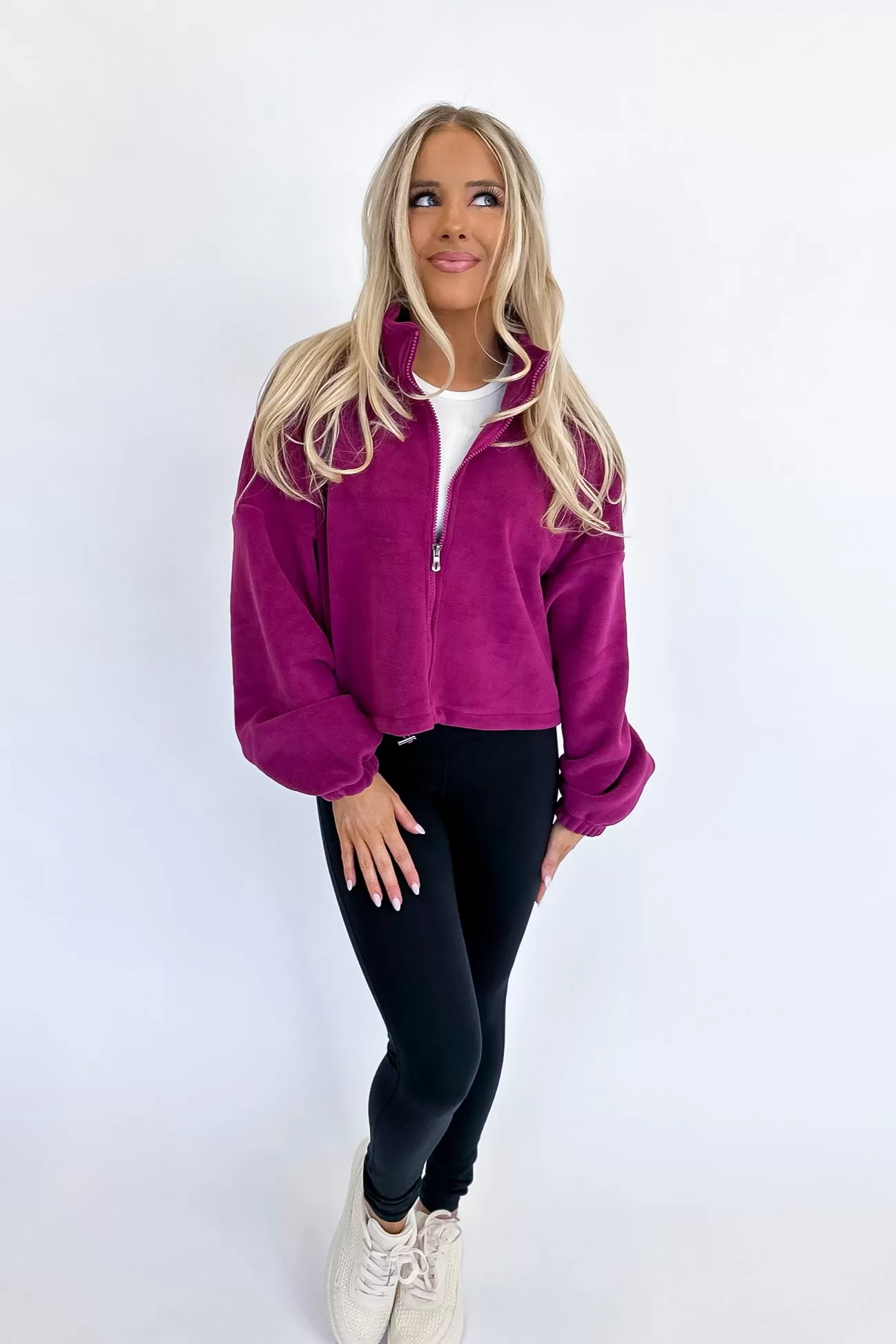 Raspberry Crop Jacket