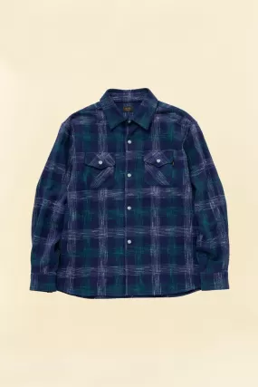 Rats Amundsen Cotton Check Shirt - Blue