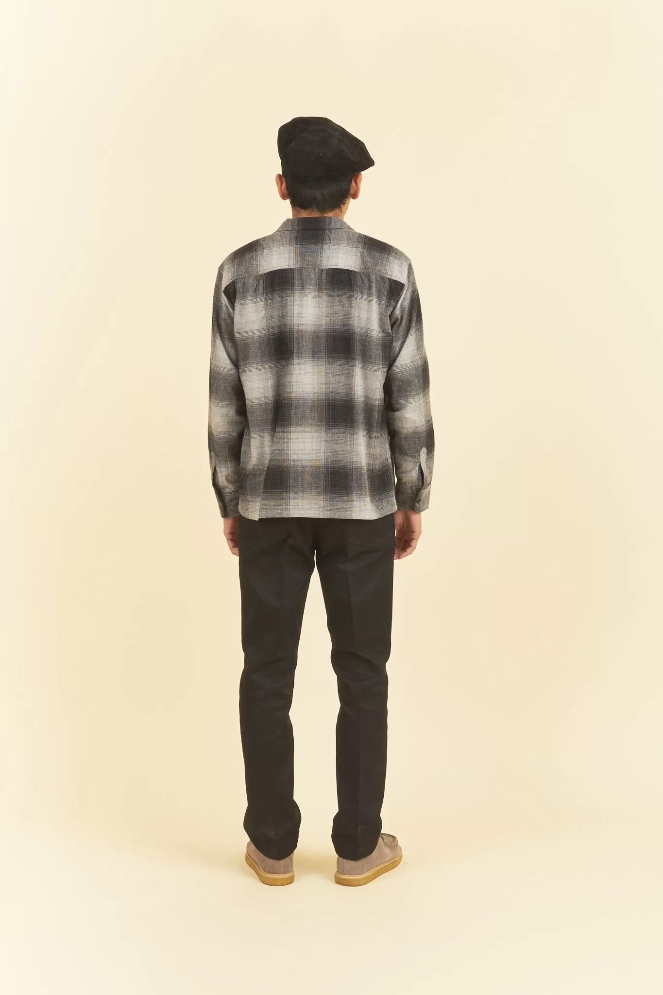 Rats Cotton Ombre Check Shirt - Grey