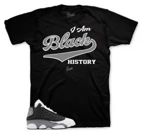 Retro 13 Black Flint Shirt - I Am - Black