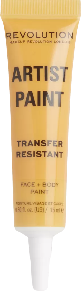 Revolution Artist Face Body Paint Yellow 15ML