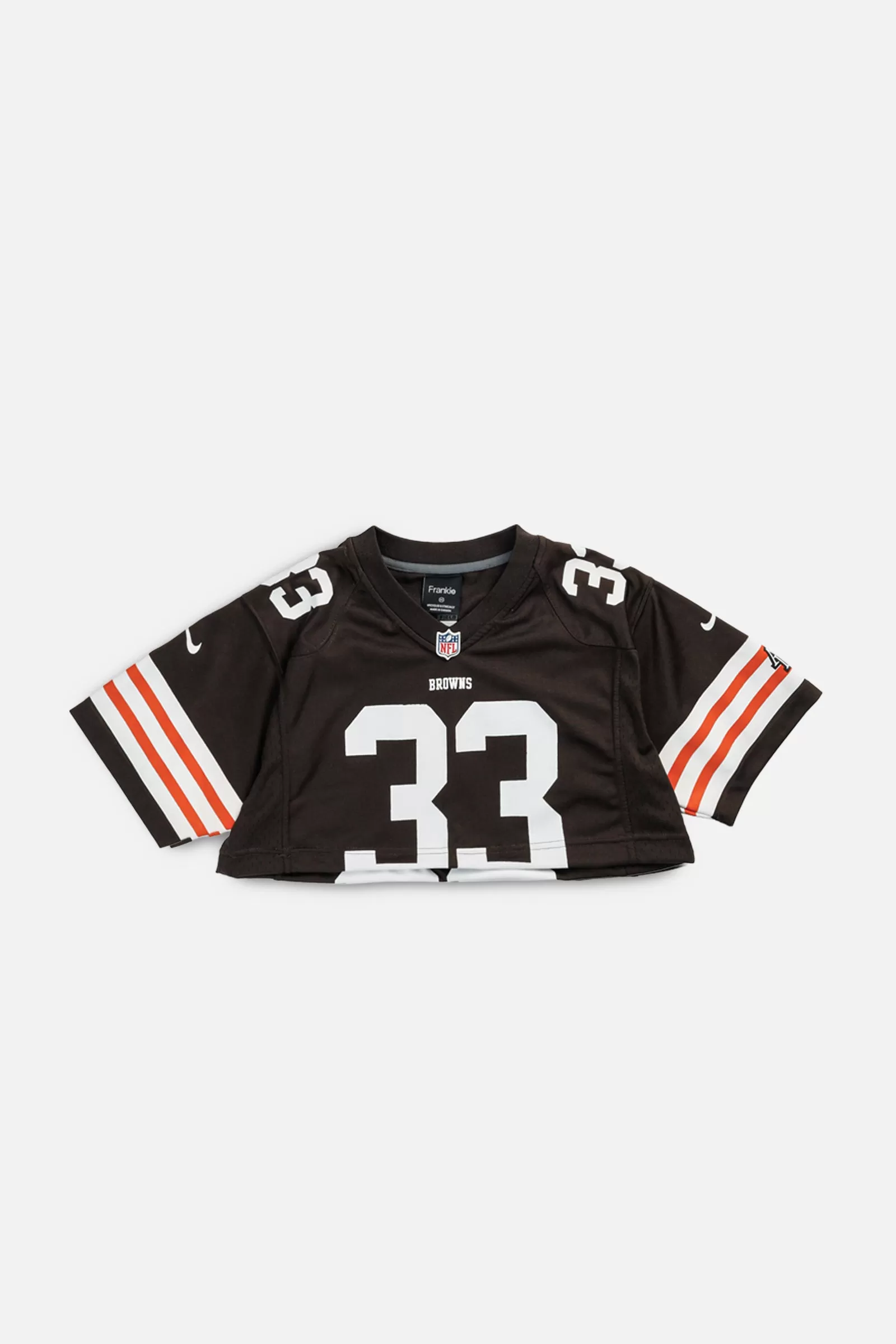 Rework Crop Cleveland Browns NFL Jersey - XS