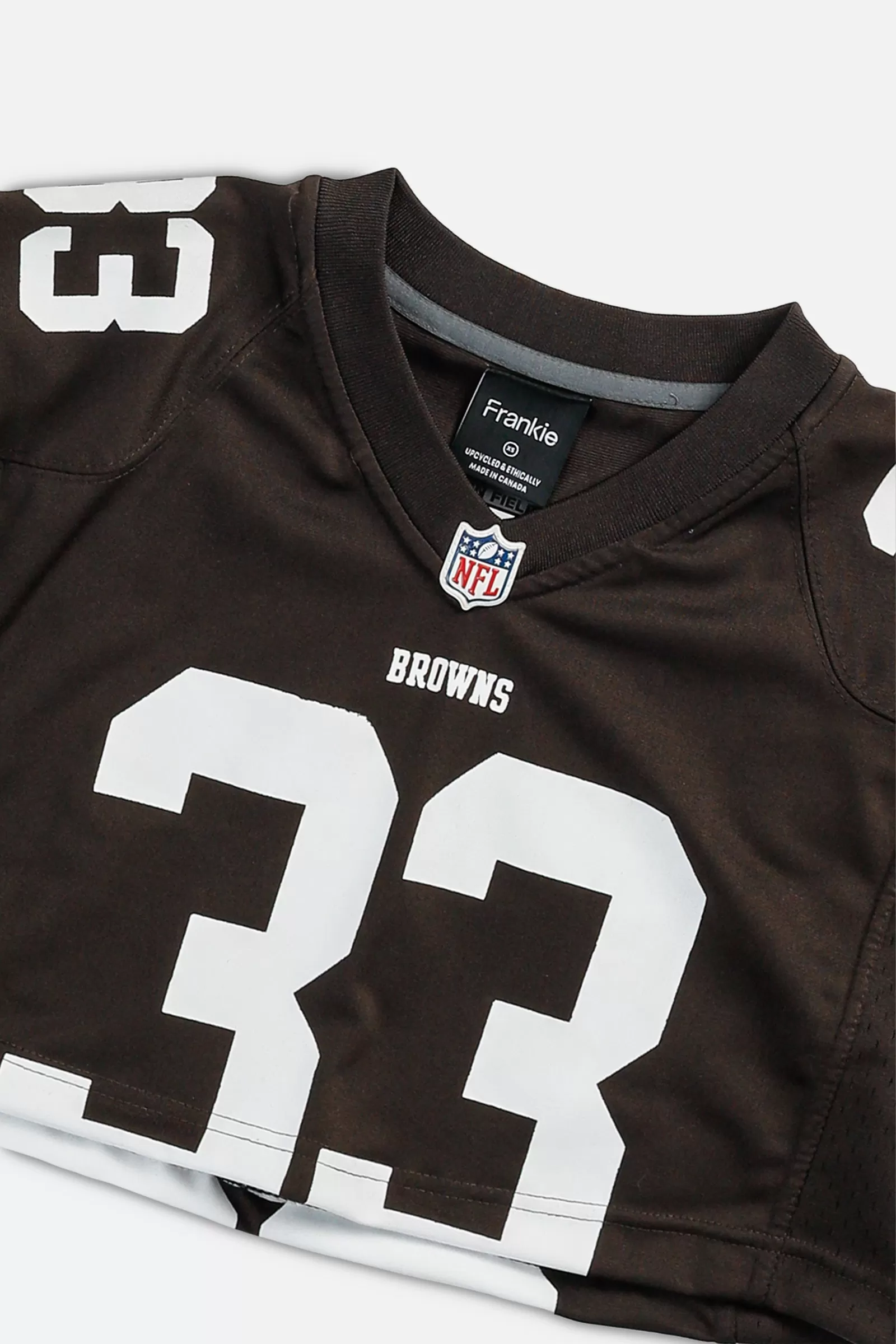 Rework Crop Cleveland Browns NFL Jersey - XS