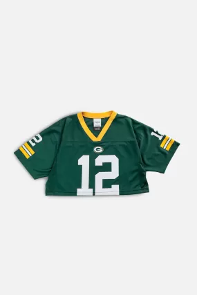 Rework Crop Green Bay Packers NFL Jersey - L