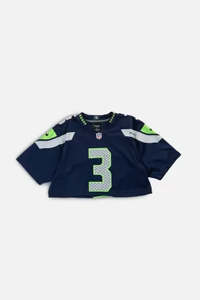 Rework Crop Seattle Seahawks NFL Jersey - S