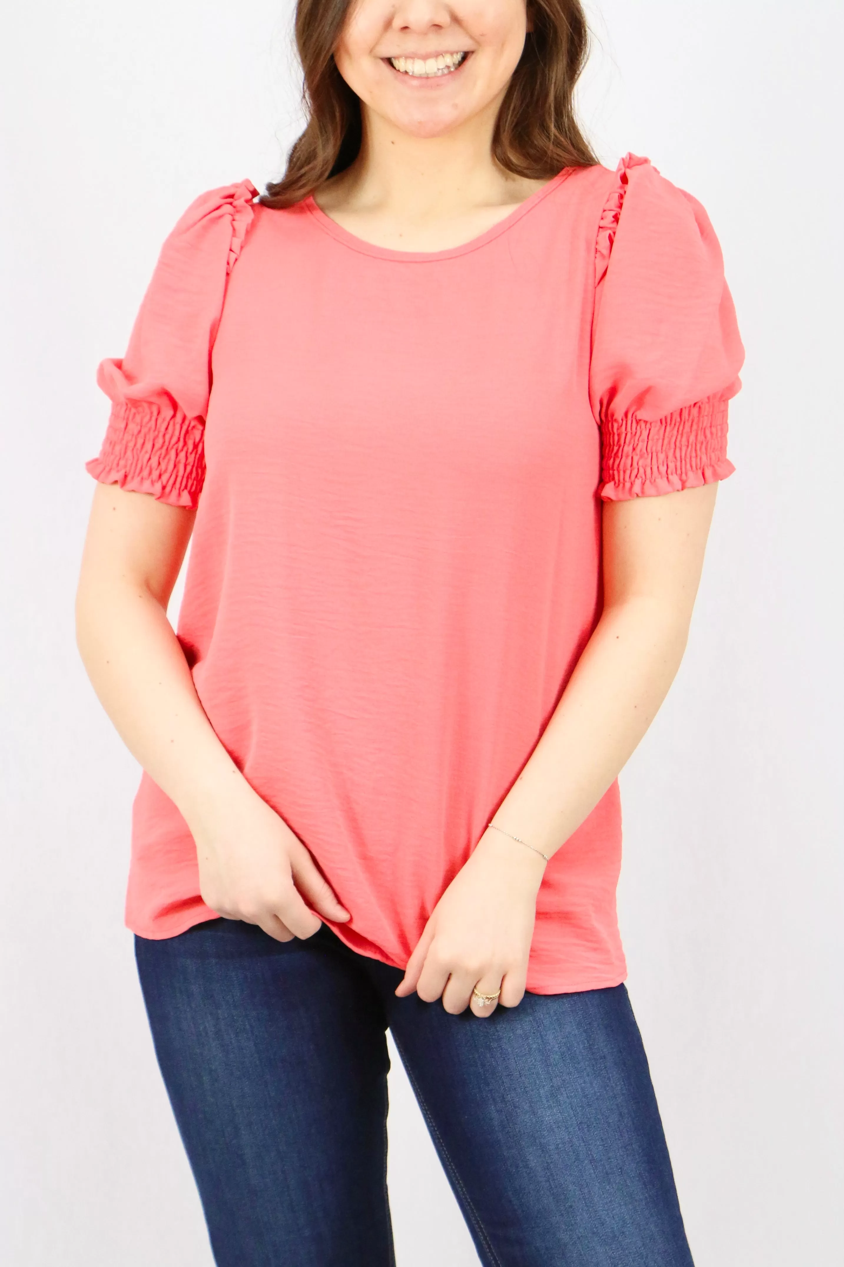 Rigby Top - Coral