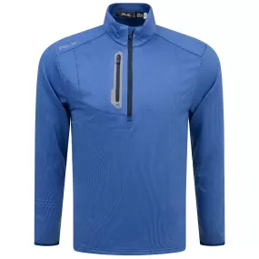 RLX Classic Fit Stretch Jersey Half Zip Mid Layer Royal Blue - SS24