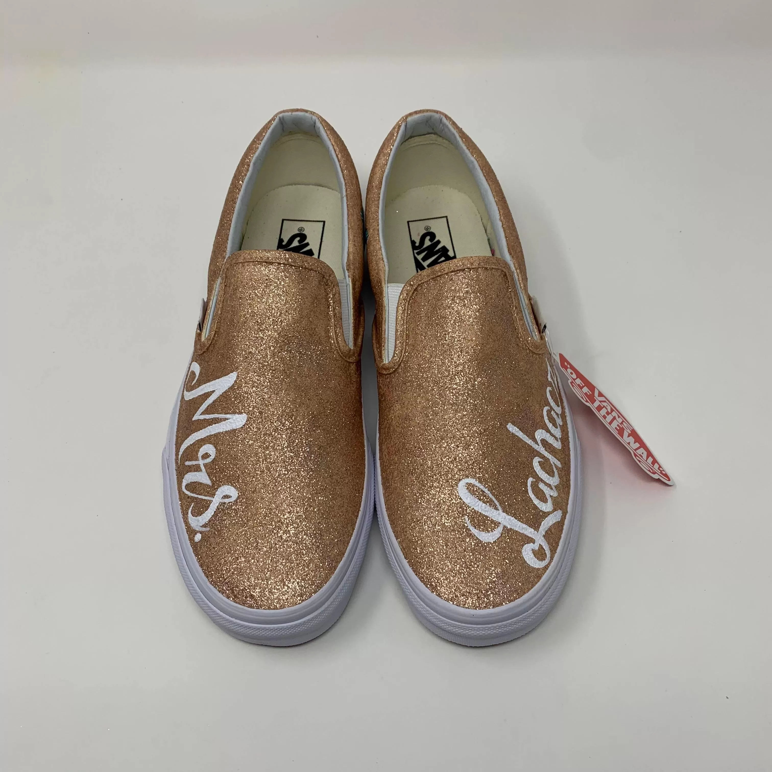 Rose Gold Wedding Glitter Shoes