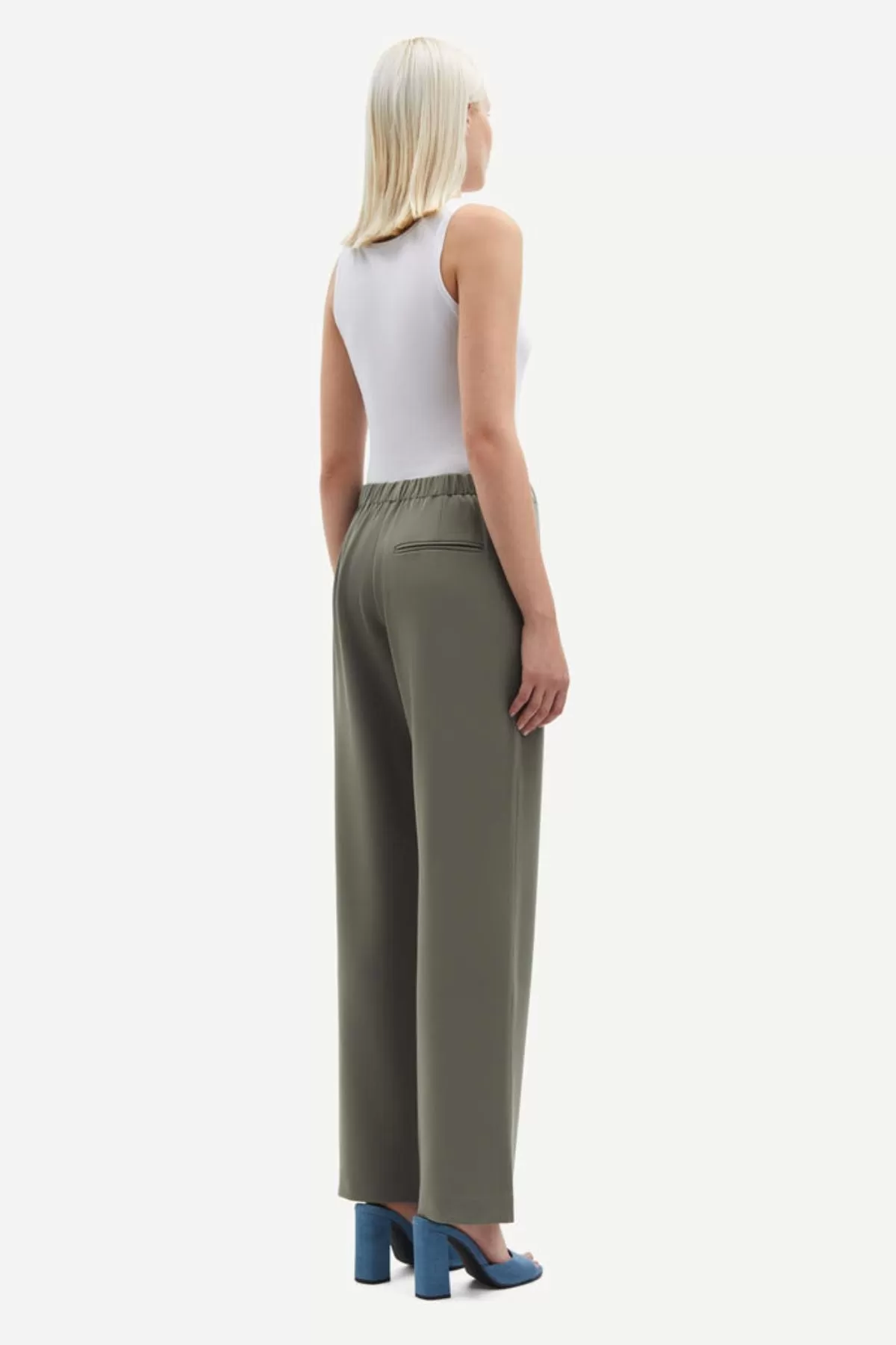 Samse Samse Hoys Straight Leg Pant - Dusty Olive