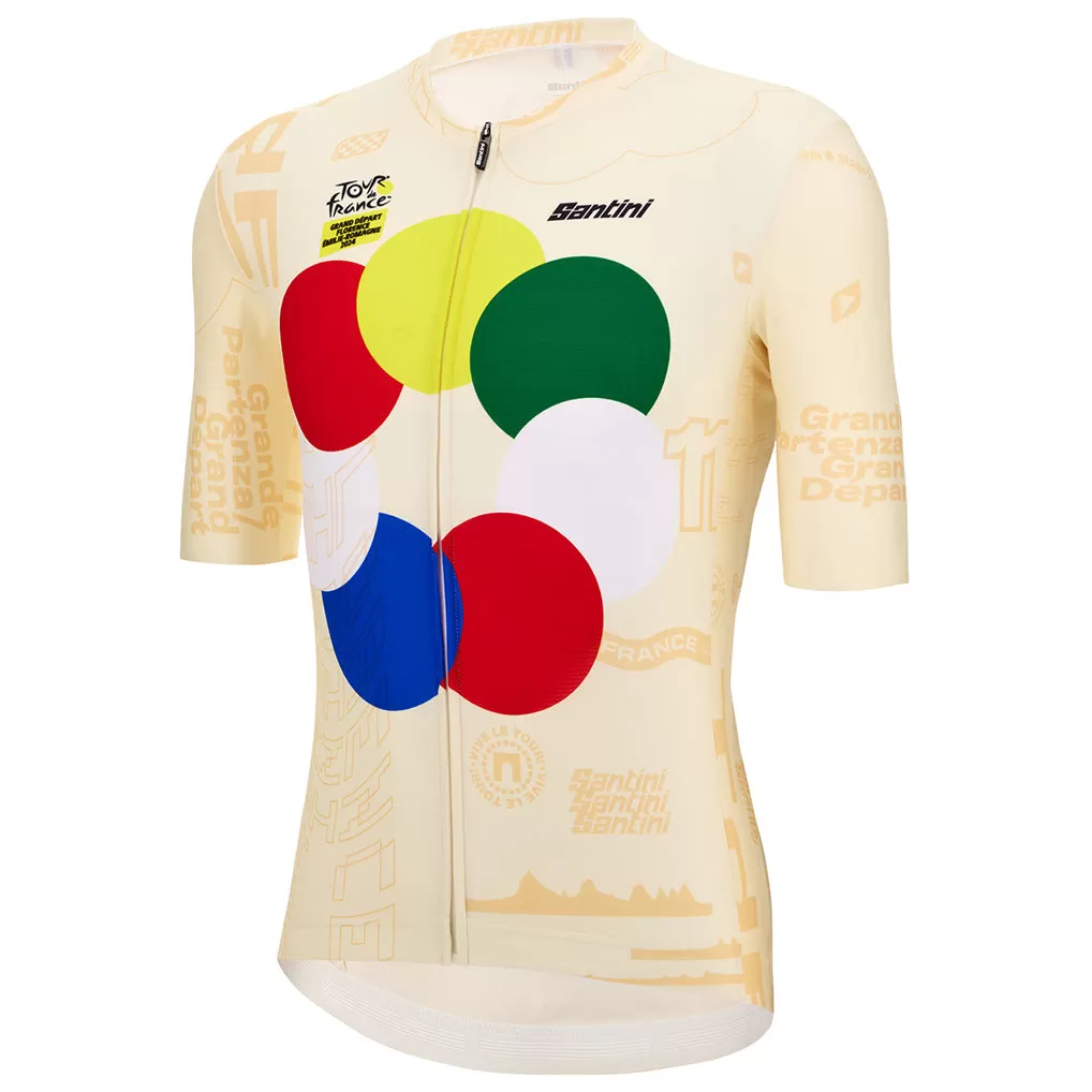 Santini Tour De France Grand Depart Florence Jersey - Print