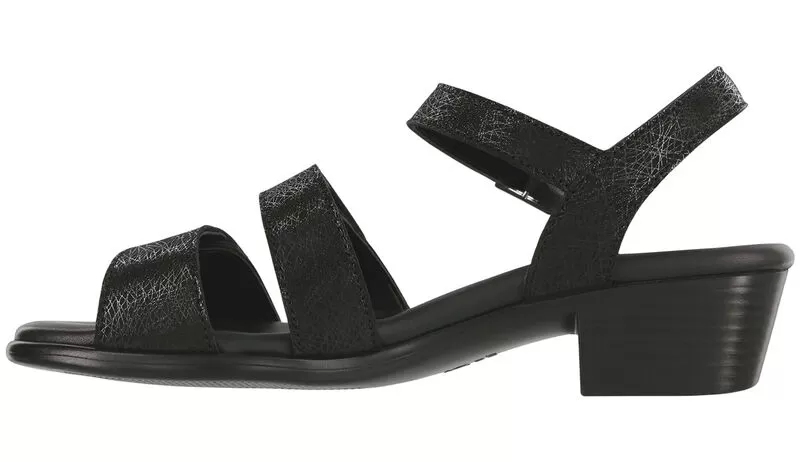 SAS Women's Savanna Heel Strap Sandals - Web Black