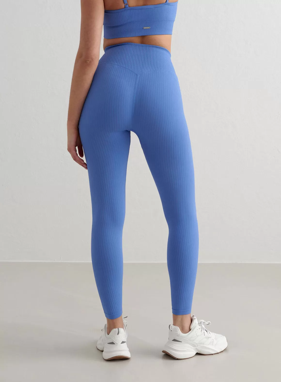 Sea Ribbed Seamless Tights