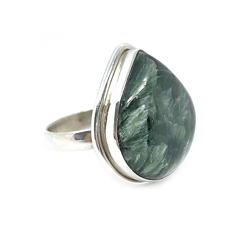 Seraphinite Classic Gemstone Ring