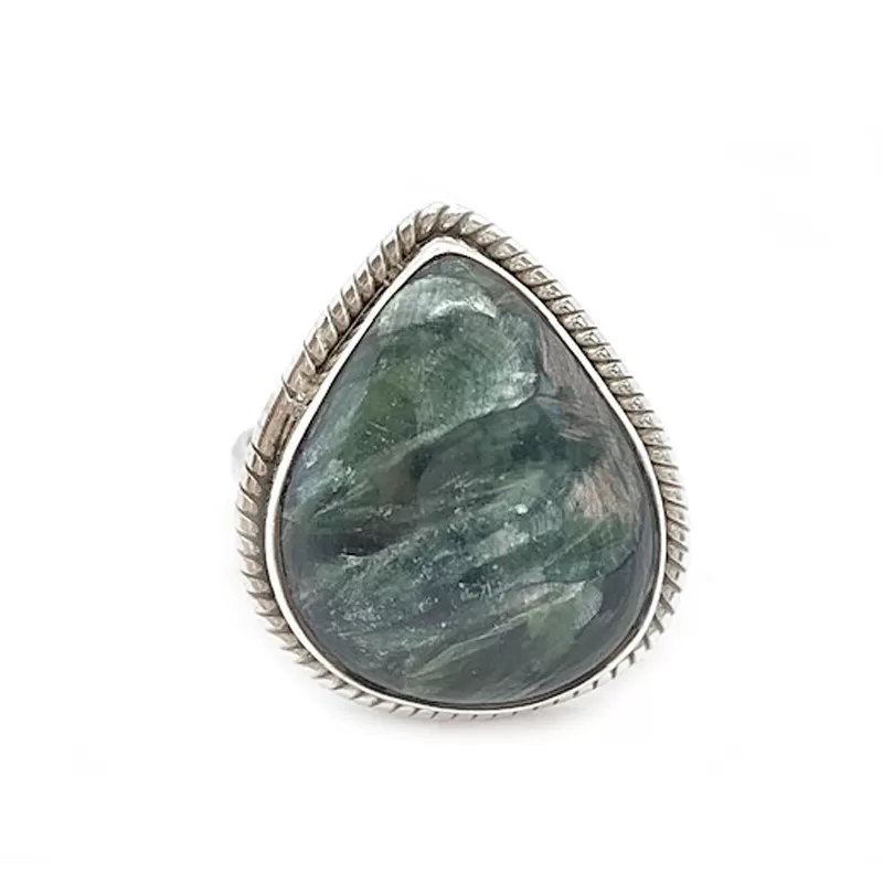 Seraphinite Classic Gemstone Ring