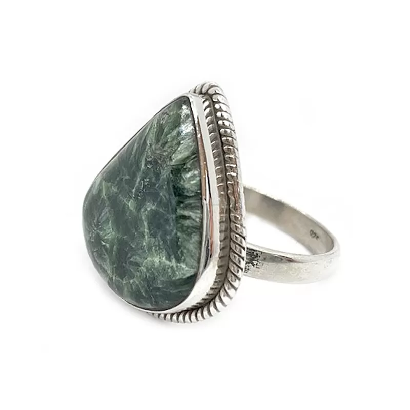 Seraphinite Classic Gemstone Ring