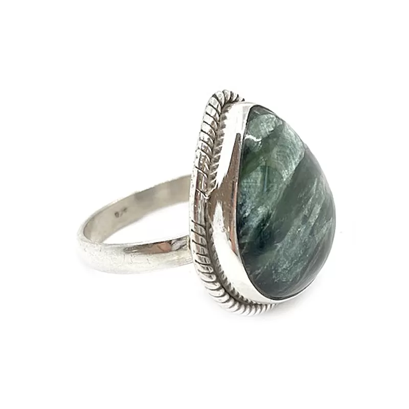 Seraphinite Classic Gemstone Ring