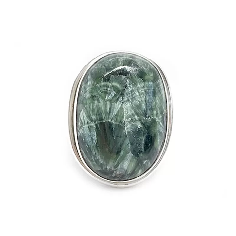 Seraphinite Classic Gemstone Ring