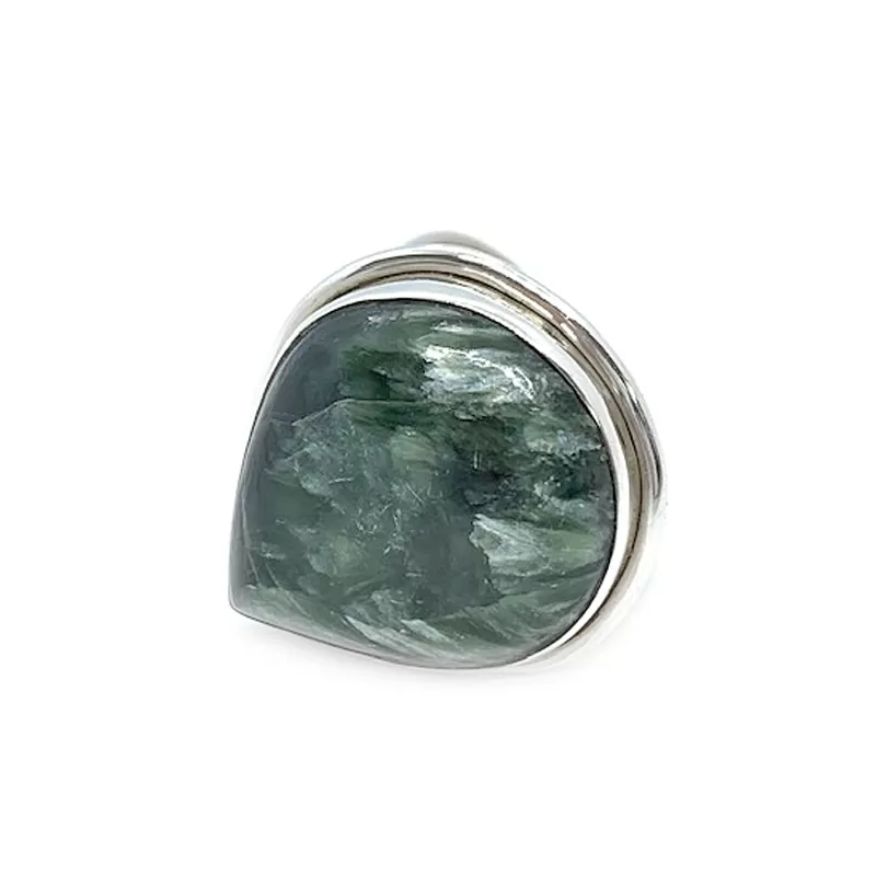 Seraphinite Classic Gemstone Ring