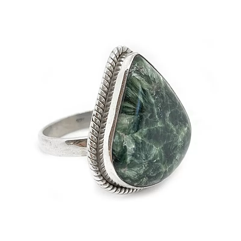 Seraphinite Classic Gemstone Ring