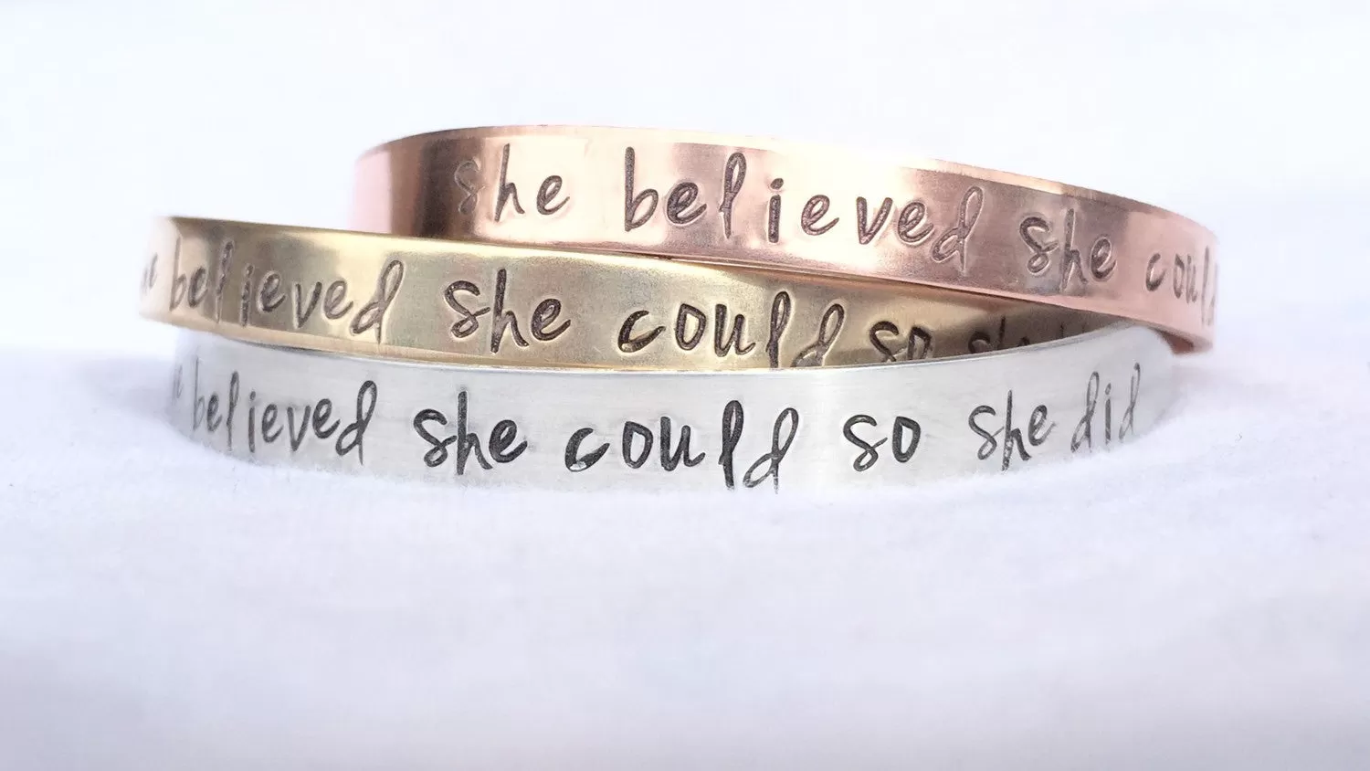 She Believed She Could So She Did Bracelet, Graduation 2016, Gifts for Graduation, Personalized Cuff, natashaaloha